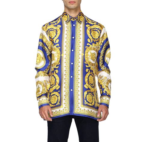 white versace shirt mens|Versace collection men shirt white.